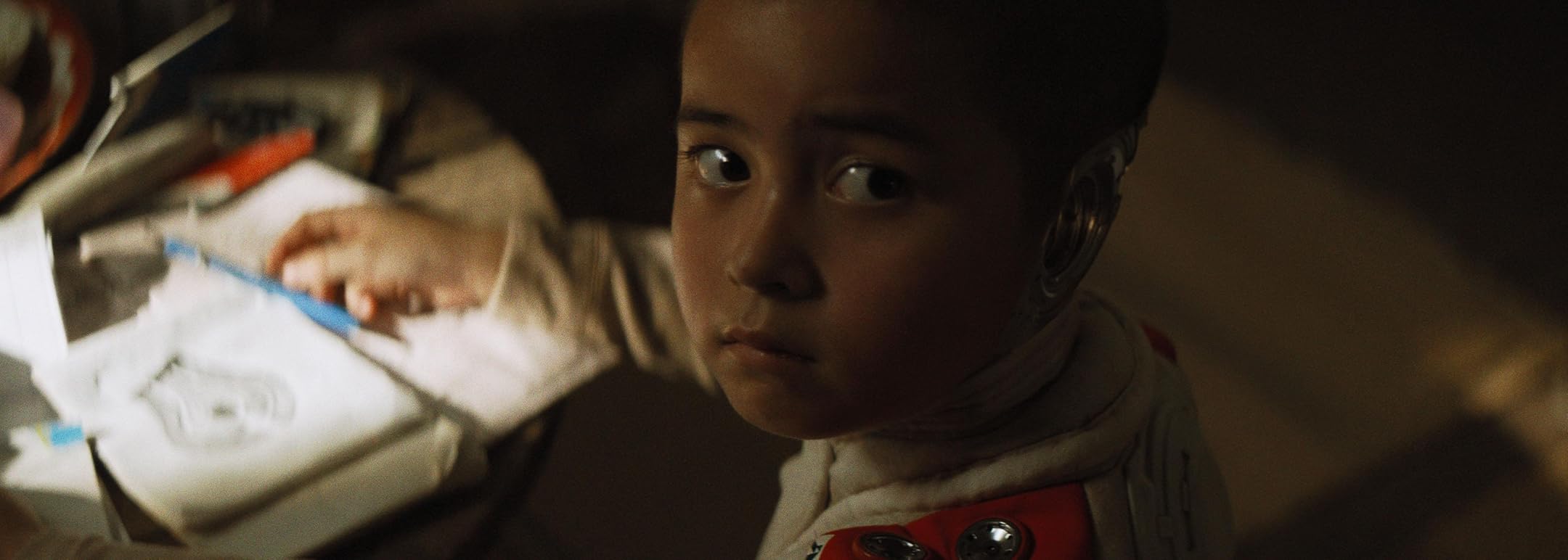 The Creator still capturing the film quiet and atmospheric sci-fi tone